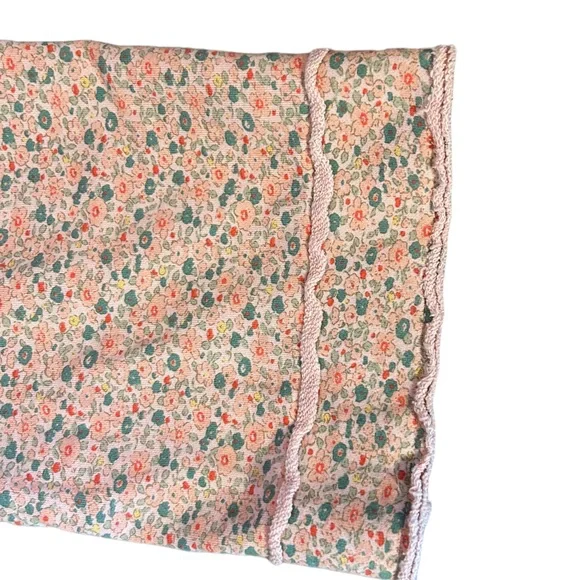 IVY JANE boho style pink long jacket floral chunky buttons pleated waist NWT - Picture 4 of 15